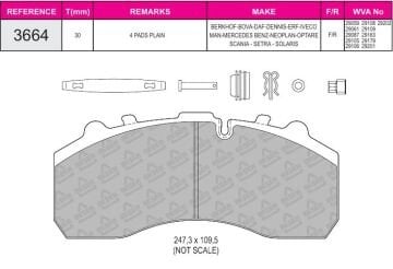 Disk Fren Balatası - Pro 29087 / Mercedes Actros | Beşer