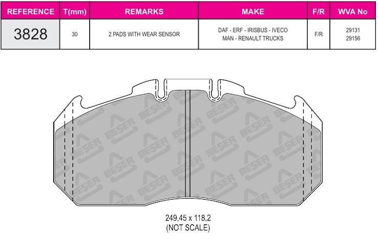 Disk Fren Balatası - Pro 29131 / Renault Premıum | Beşer