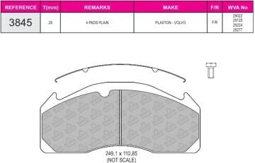 Disk Fren Balatası - Pro 29125 / Volvo Fh 12 | Beşer