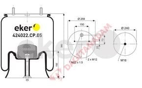 SÜSPANSİYON KÖRÜĞÜ - KOMPLE PLASTİK PİSTONLU M16