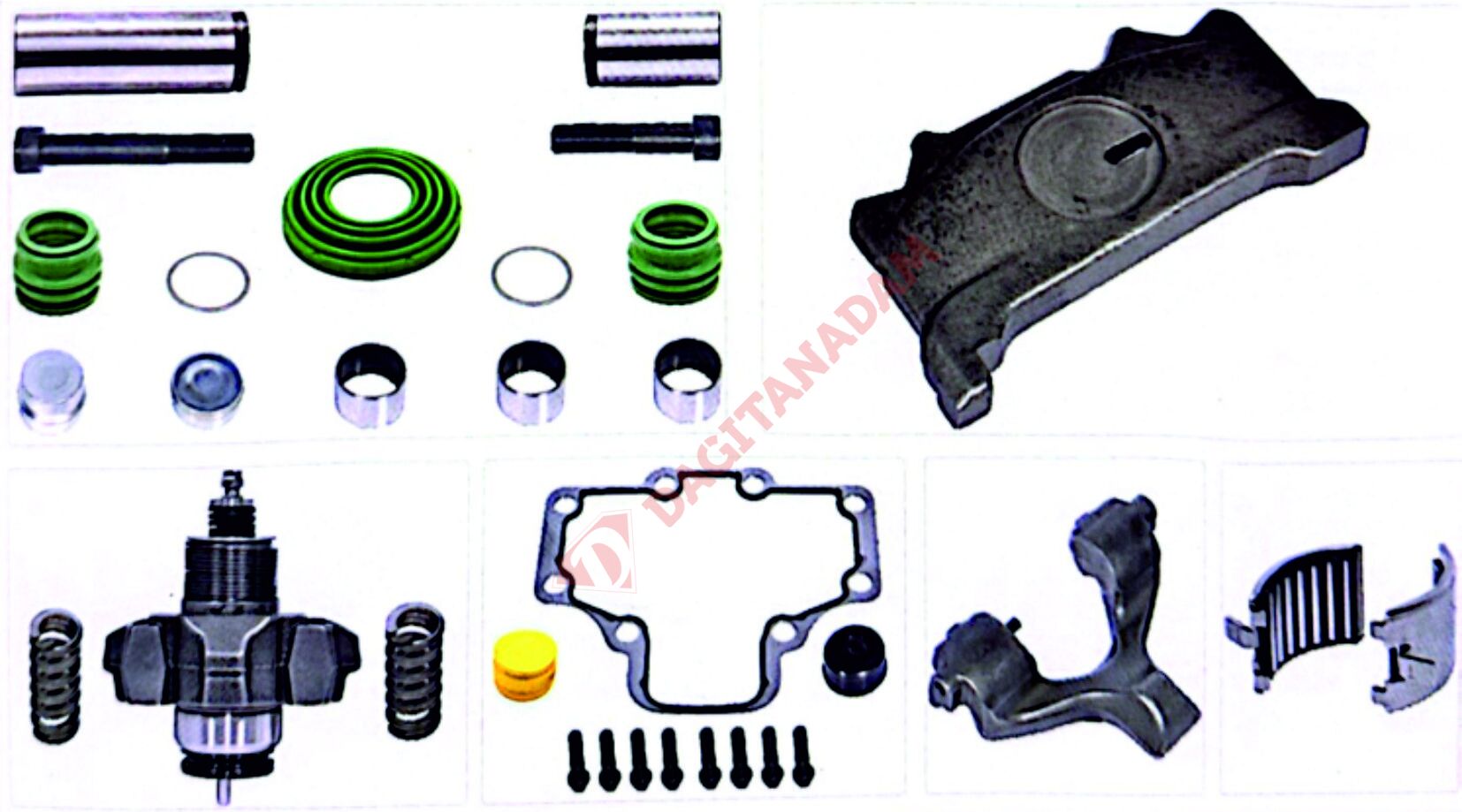 Kaliper Tamir Takımı Komple - Sol Saf Trailer Wabco Pan19-1