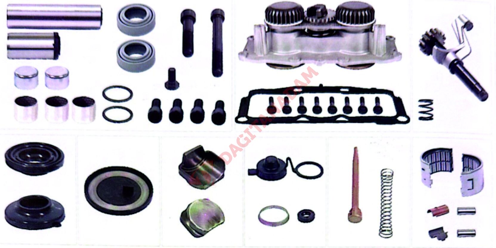 KALİPER TAMİR TAKIMI KOMPLE - SAĞ RENAULT 420 MAN TGA SET YENİ MODEL MERİTOR ELSA2 RADİAL