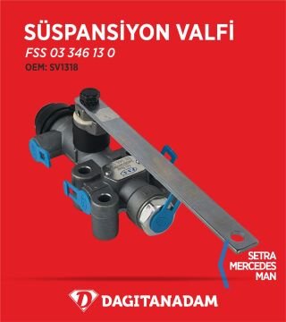 Süspansiyon Valfi - Kasbohrer - Setra - Mercedes Atego, Actros, Axor - Man Neoplan - Skylıner ,Man M/L2000 / Oem: Sv1318