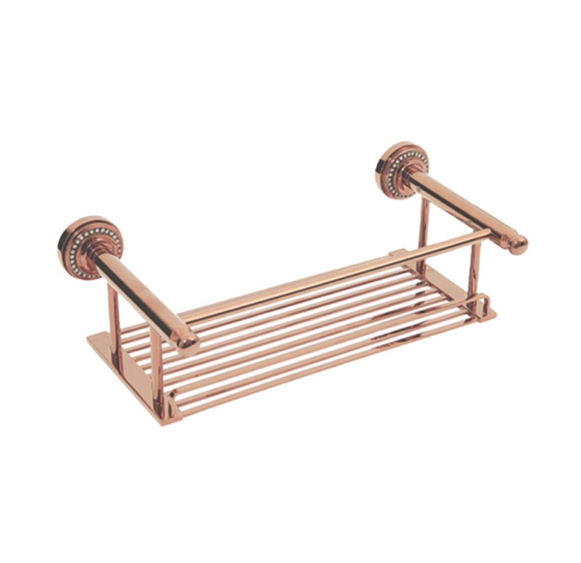 METAL ETAJER - 40 CM CRYSTAL ROSE GOLD