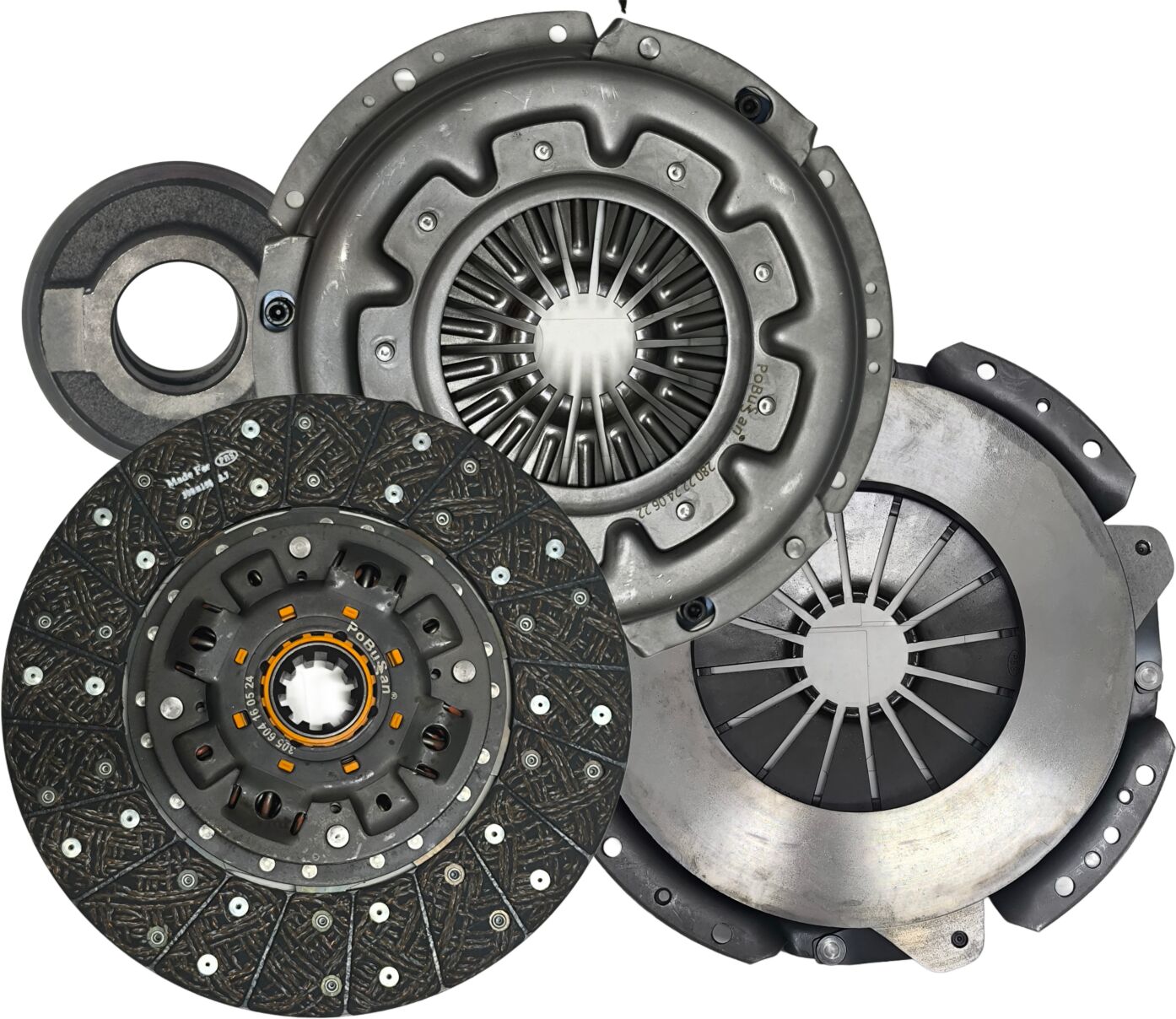 Debriyaj Baskı + Balata + Debriyaj Rulmanı + Kısa Kütüklü Orjinal Tip Debriyaj Rulmanı - Euro 3 Euro 4 Otokar Sultan