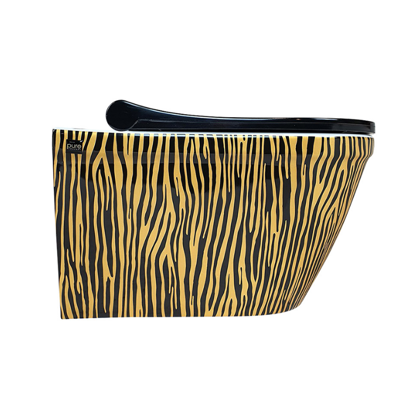 ASMA KLOZET - TİGER ALTIN ZEBRA 52 CM
