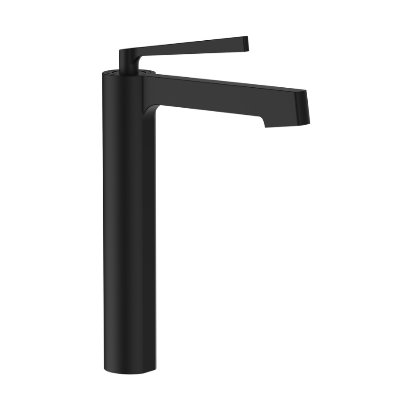 Pure Concept Icon Mat Siyah Çanak Lavabo Bataryası