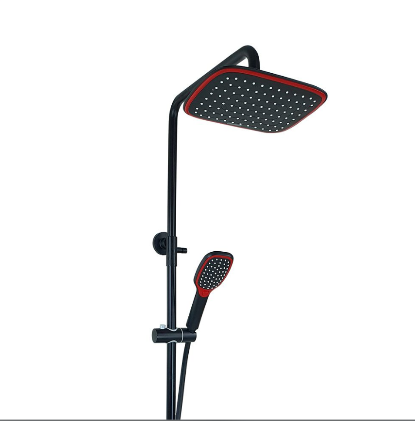 TEPE DUŞ SETİ - MERİDYEN MAT SİYAH KIRMIZI BATARYALI