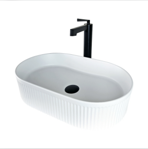 STRİPO TEZGAH ÜSTÜ ÇANAK LAVABO - MAT BEYAZ