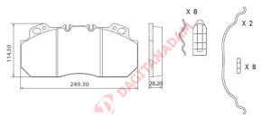 Disk Fren Balatası - Wva No: 29090 - Dennıs – Renault – Volvo - Ön | Oem No: 5001846034 - Ege Fren