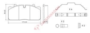 Disk Fren Balatası - Wva No: 29088 - Man – Renault – Daf - Ön/Arka | Oem No: 1906467 - Ege Fren