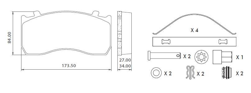 Blu Disk Fren Balatası - Volvo Fh12 - 29125