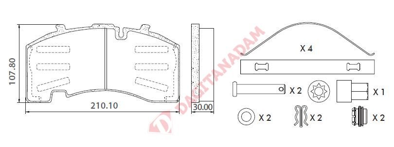Blu Disk Fren Balatası Saf Bp-W Dorse - 29171