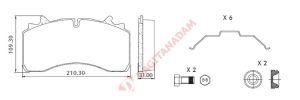 Disk Fren Balatası - Wva No: 29162/29336 - Saf - Arka | Oem No: 233501309 - Ege Fren