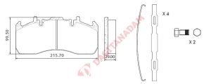 Disk Fren Balatası - Wva No: 29173/29203 - Renault – Volvo - Ön/Arka | Oem No: 5001864365 - Ege Fren