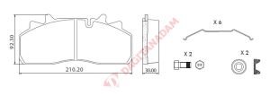 Disk Fren Balatası - Wva No: 29126/29159 - Daf – Renault – Saf - Ön/Arka | Oem No: 12182192 - Ege Fren
