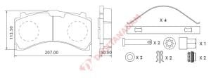 BLU DİSK FREN BALATASI MERCEDES Y.M ARKA - 29244