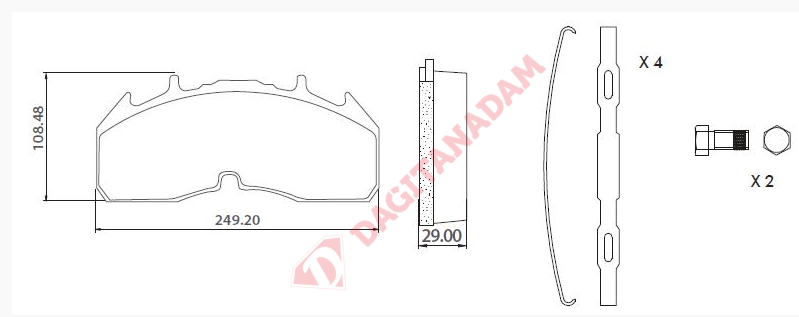 Blu Disk Fren Balatası - Scanıa S Serisi Ön Arka Y.M 29332