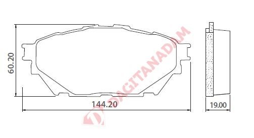 Blu Disk Fren Balatası Mıtsubıshı Fuso Canter Euro 5 - 25749