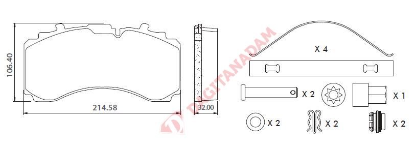 Blu Disk Fren Balatası Saf Schmitz - 29328