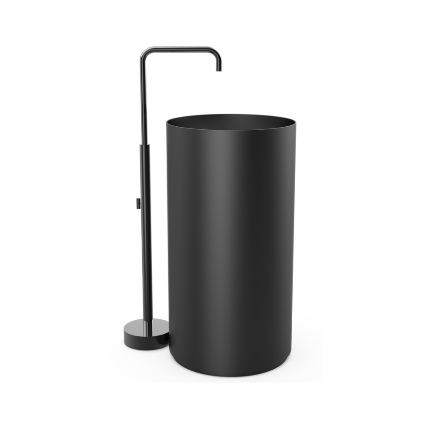 MONOBLOK LAVABO - SLENDER SİYAH PASLANMAZ ÇELİK