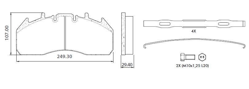 Disk Fren Balatası - Volvo / 29174