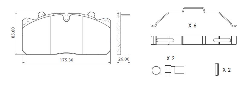 Disk Fren Balatası - Man - Renault / 29088