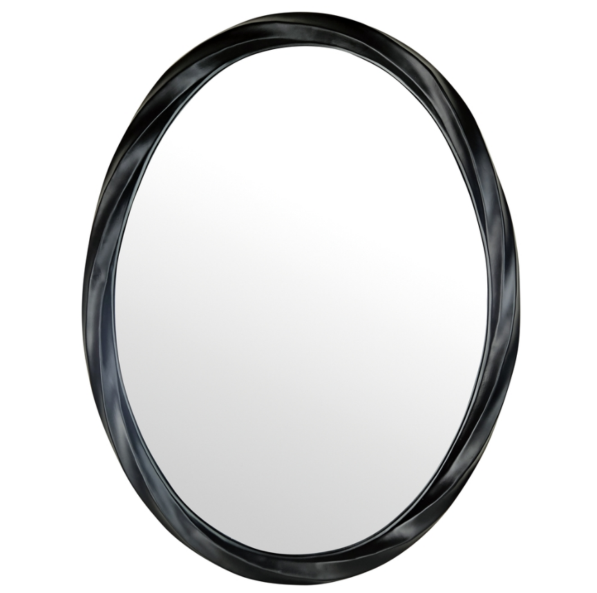 OVAL SİYAH AYNA - 60X80
