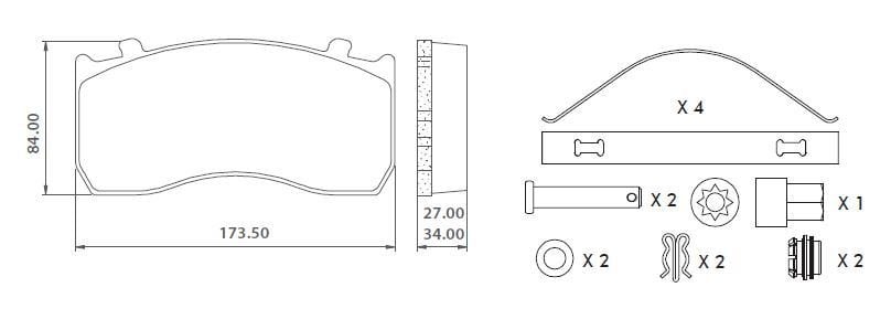 Disk Fren Balatası - Volvo / 29125