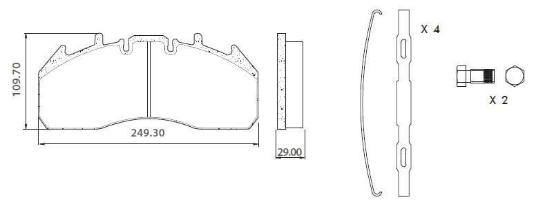 Lumag Disk Fren Balatası - Rvı Magnum - Volvo Fe-Fm - 29174