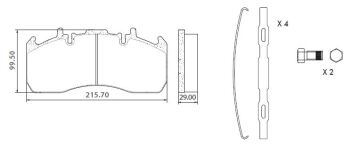 Disk Fren Balatası - Wva No: 29173/29203 - Renault – Volvo - Ön/Arka | Oem No: 5001864365 - Lumag