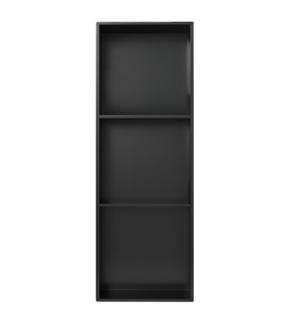 GÖMME PASLANMAZ ÇELİK NİŞ - 30X90 CM  LEDLİ SİYAH