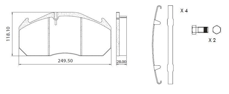Disk Fren Balatası - Mercedes / 29030