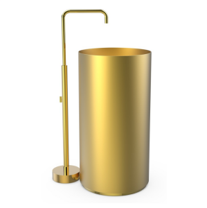 PASLANMAZ ÇELİK MONOBLOK LAVABO - SLENDER ALTIN