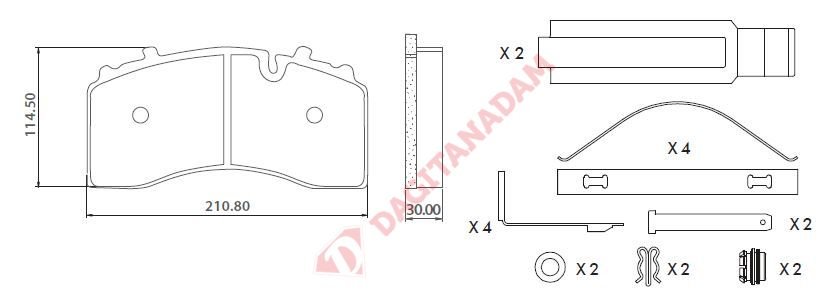 Lumag Disk Fren Balatası - Bp-W Dingil - Büyük - Y.M - 29228