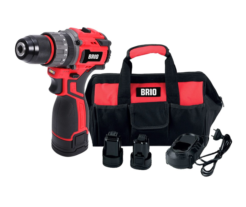 Akülü Matkap Kırcı Delici Çift Akülü 60 NM 16V 2.0 Ah | Brio