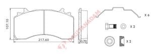 LUMAG DİSK FREN BALATASI MAN TGX Y.M. 29279