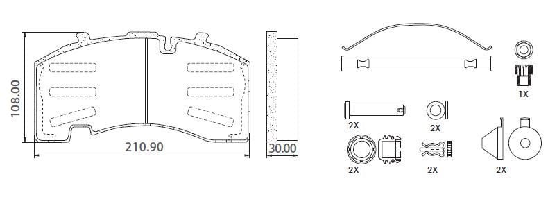Disk Fren Balatası - Knorr - 29171