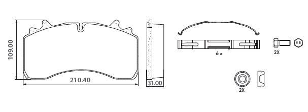 Disk Fren Balatası - Yaylı - Disk Saf Dorse - 29162