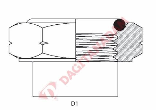 Rakor Kontra Somun - M12X1,5