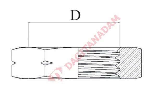 Rakor Kanalsız Kontra Somun - M14X1,5