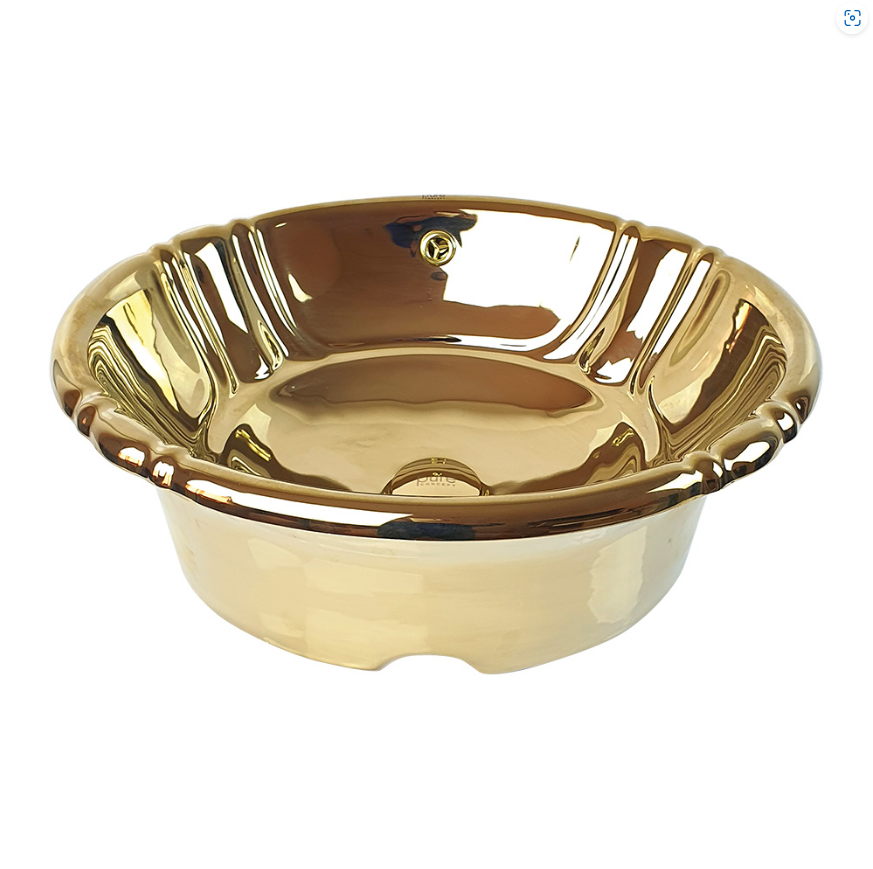 Pure Concept Altın Yarı Ankastre Hilton Lavabo