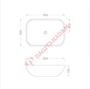 TEZGAH ÜSTÜ ÇANAK LAVABO - TERRAZZO BEYAZ