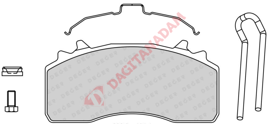 Lumag Disk Fren Balatası - Mercedes Arocs 29315