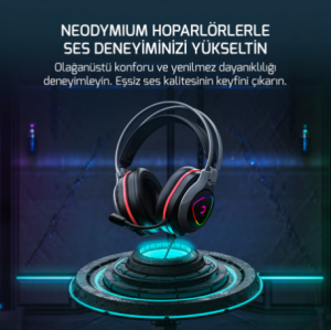 GAMING KULAKLIK - GAMEPOWER RANGER SİYAH 7.1 RGB