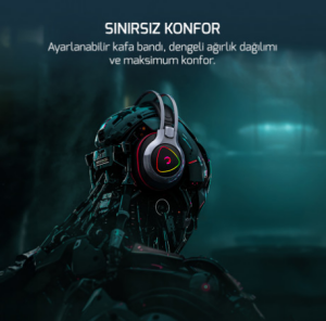 GAMING KULAKLIK - GAMEPOWER RANGER SİYAH 7.1 RGB