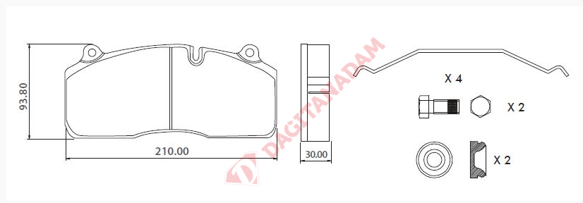 Disk Fren Balatası - Saf 29195 29175 Gacu