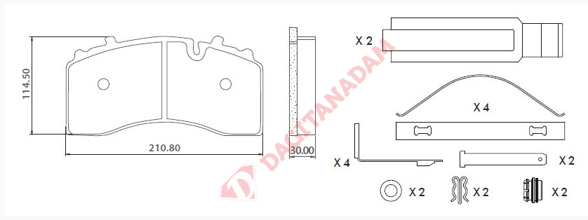 Disk Fren Balatası - Bp-W Ym Büyük 29228 Gacu
