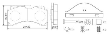 Disk Fren Balatası - Wva No: 29352/29351 - Mercedes - Arka | Oem No: 14231210 - Gacu