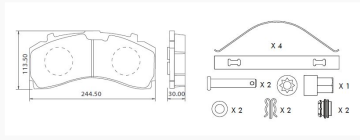 Disk Fren Balatası - Wva No: 29354/29353 - Mercedes - Ön/Arka | Oem No: K035471K50  - Gacu